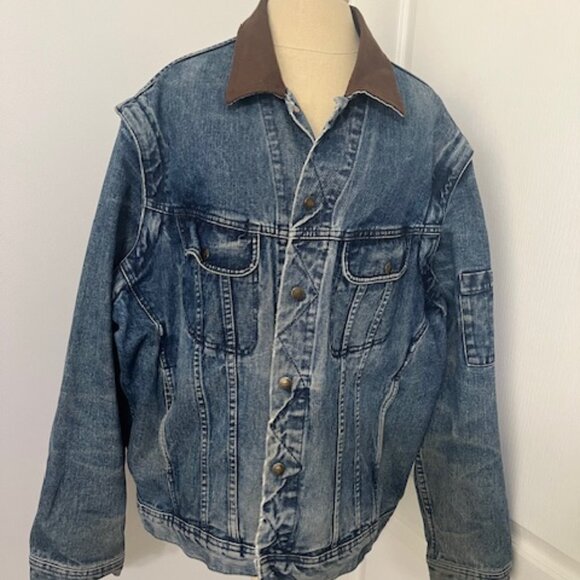 Dakota denim Vintage jacket with zip off sleeves men size XL - Picture 1 of 11